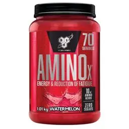 Produktbild: BSN Nutrition Amino X Supplement mit Vitamin D, Vitamin B6 und Aminosäuren, Wassermelone-Geschmack, 70 Portionen, 1kg