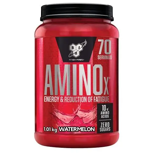 Produktbild: BSN Nutrition Amino X Supplement mit Vitamin D, Vitamin B6 und Aminosäuren, Wassermelone-Geschmack, 70 Portionen, 1kg