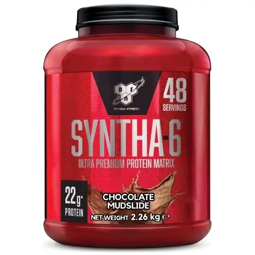 Produktbild: BSN Syntha 6 Ultra-Premium-Protein-Pulver für Muskelwachstum und -reparatur, zuckerarm und proteinreich, Geschmacksrichtung Chocolate Mudslide, 48 Portionen, 2,26 kg