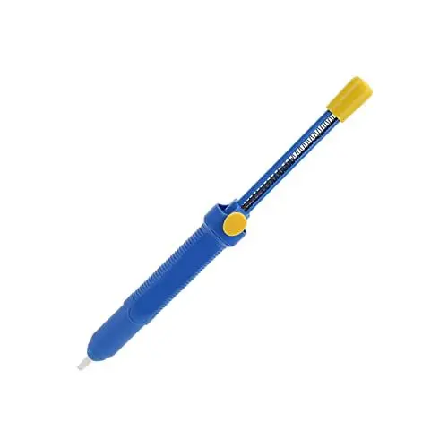 Produktbild: BST-108 Lötsauger Manuelles Pumpen Entlöten Saugerstift Elektronische Lötwerkzeuge Lötentferner Saugerwerkzeug Manueller Zinnsauger 5 (cm-Hg) Saugleistung(Blau)