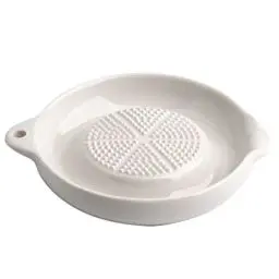 Produktbild: BSTCAR Keramik Reibe Knoblauch, Ingwer, Zwiebeln, Käse und Gewürze UVM. Spülmaschinenfest,Küchengeräte Weiß Mini Reibe