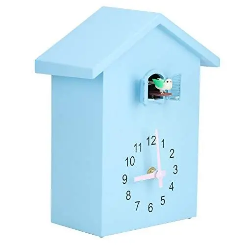Produktbild: BSTCAR Wanduhr mit Vogel Verzierung, Wecker Pendeluhr Dekorative Vogelhaus Swinging Clock Stille Wanduhr Wanddekoration