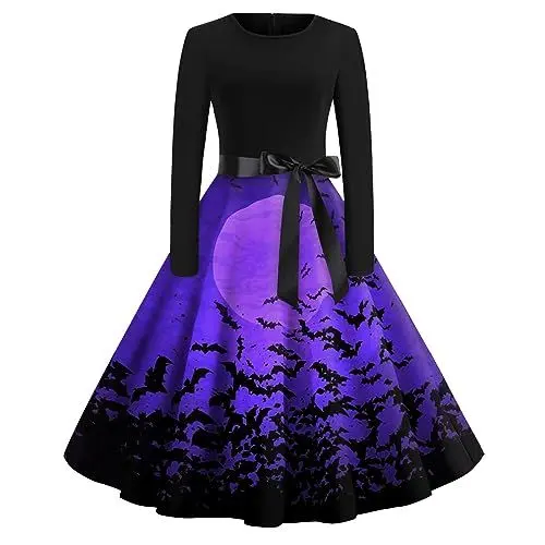 Produktbild: BTBDYDH Sexy Halloween Kostüme für Frauen Cocktailkleid Damen Hexenkostüm Damen Halloween Kostüm Damen Halloween KostüM Gothic Kleid Damen Halloween-Kostüm Sexy Outfit für Damen