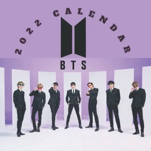 Produktbild: BTS 2022 CALENDAR: BTS OFFICIAL 2022 8.5 x 8.5 Inch 12 Months Monthly Square Wall Calendar with Notes Section , 13 Exclusive Bangtan Boys shotoshoots ,Music Pop Singer Songwriter Celebrity