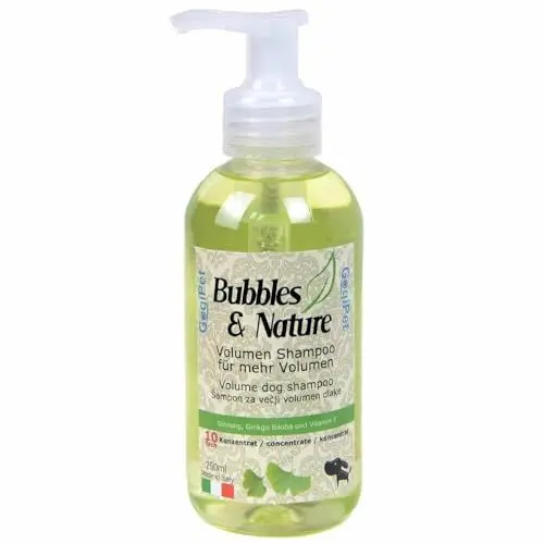 Produktbild: Bubbles und Nature Hundeshampoo Fellpflege für Haustiere (Volumen Hundeshampoo für Pudel, Spitz und Co.)