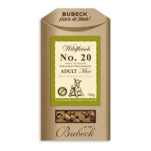 Produktbild: Bubeck Trockenfutter für kleine Rassen getreidefreie Premium Vollnahrung Single Meat (Wild, 700g)