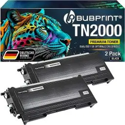 Produktbild: Bubprint 2 Toner kompatibel als Ersatz für Brother TN-2000 für DCP-7010 DCP-7010L DCP-7025 HL-2020 HL-2030 HL-2040 HL-2070N MFC-7225N MFC-7420 MFC-7820 MFC-7820N Fax 2820 2920 Schwarz