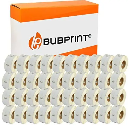 Produktbild: Bubprint 40 Etiketten kompatibel als Ersatz für Dymo 11353 S0722530 für Labelwriter 310 320 330 Turbo 400 Twin Turbo Duo 450 Twin-Turbo Duo SE450 25X13MM WEISS