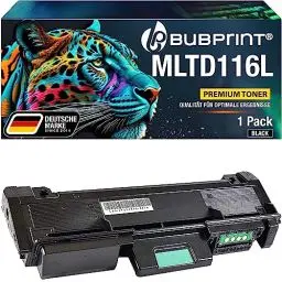 Produktbild: Bubprint D116 Tonerkartusche kompatibel als Ersatz für Toner Samsung MLT-D116L für Samsung Xpress M2835dw Toner M2675FN M2675F M2825DW M2825ND M2825 M2875FD M2875FW M2875 M2885FW M2885 Schwarz