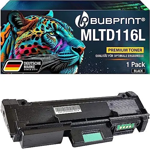 Produktbild: Bubprint D116 Tonerkartusche kompatibel als Ersatz für Toner Samsung MLT-D116L für Samsung Xpress M2835dw Toner M2675FN M2675F M2825DW M2825ND M2825 M2875FD M2875FW M2875 M2885FW M2885 Schwarz
