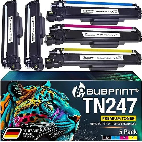 Produktbild: Bubprint TN-247 kompatibel als Ersatz für Toner Brother TN-243CMYK TN247 für Brother MFC-L3750CDW DCP-L3550CDW MFC-L3770CDW HL-L3210CW HL-L3230CDW DCP-L3510CDW HL-L3270CDW MFC-L3710CW L3730 5er-Pack