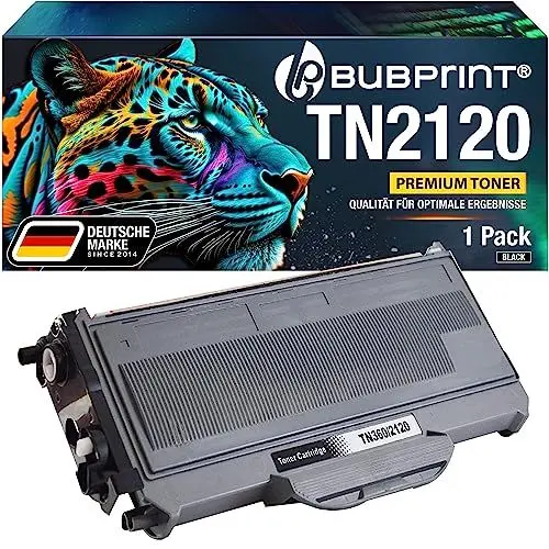 Produktbild: Bubprint XXL Toner kompatibel als Ersatz für Brother TN-2120 für DCP-7030 DCP-7040 DCP-7045N HL-2140 HL-2150N HL-2170 HL-2170W MFC-7320 MFC-7340 MFC-7440N MFC-7840W Schwarz