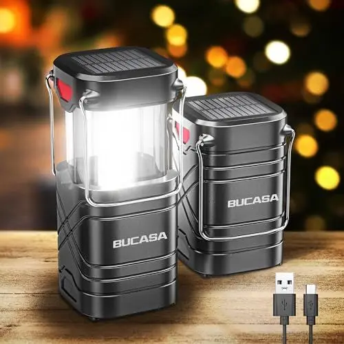 Produktbild: BUCASA Garten Solarlampen für Außen (2 Stück-C)