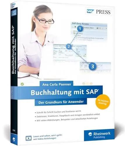 Produktbild: Buchhaltung mit SAP: Der Grundkurs für Anwender: Ihr Schnelleinstieg in SAP FI – inklusive Video-Tutorials (SAP PRESS)