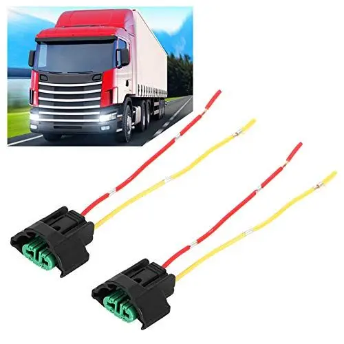 Produktbild: Buchse Adapter Kabelbaum Buchsen, 2 Stück Halogen Lampensockel Buchse Adapter für H8 H11, H8/H9 Auto Scheinwerferbirne, Sockel Lampenfassung Kabelstecker Cable