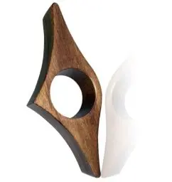 Produktbild: Buchseitenhalter 23 MM Buch Seitenhalter Daumen Handgemachtes Lesezeichen aus Walnuss Holz Lesezubehör Geschenke für Buchliebhaber Leseratten und Lehrer
