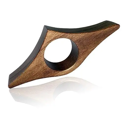 Produktbild: Buchseitenhalter Holz, Buch Seitenhalter Daumen Buch Lesezubehör Natur Book Page Holder Aus Walnussholz für Buchliebhaber Bücherwurm Leseratten Geschenck 23 mm