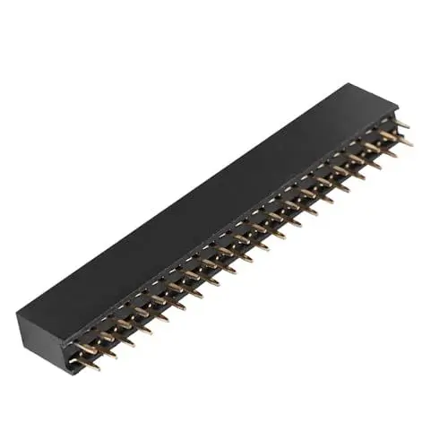 Produktbild: Sonew 5er-Pack Buchsenleisten-Stecker für, 2 X 20 Pins, 2,54 Mm Rastermaß, Zweireihige Buchsenleisten für Stabile Elektrische Strom- und Signalübertragung, Kurzer Pin, Einfach