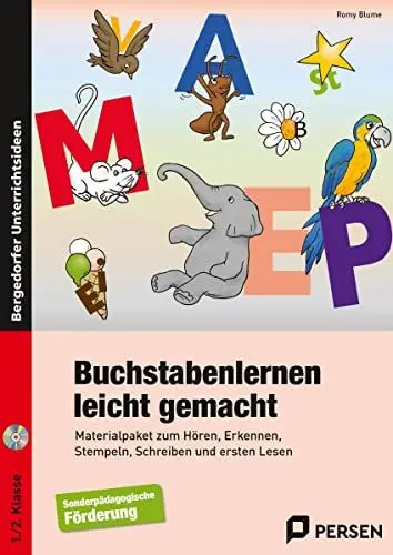 Produktbild: Buchstabenlernen leicht gemacht: Materialpaket zum Hören, Erkennen, Stempeln, Schreiben und ersten Lesen (1. und 2. Klasse)