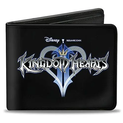 Produktbild: Buckle-Down Herren Kingdom Hearts II Logo Black/Silvers/Blues Reisezubehr-Bi-Fold-Brieftasche, Mehrfarbig, Standard größe