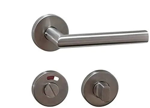 Produktbild: Buddy4Home Türgriff Edelstahl Bad WC Türgarnitur Türbeschlag Türdrücker Türklinke Drückergarnitur Zimmertüren Türbeschläge Innentüren Set Türgriffe Innentüren Berlin