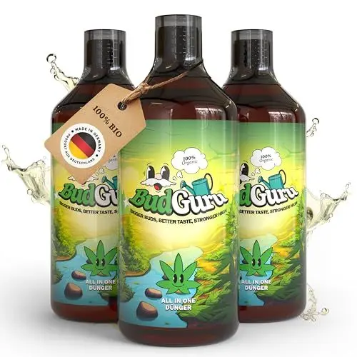 Produktbild: BudGuru Dünger für Pflanzenwachstum Indoor & Outdoor (3 x 1 Liter) | Chemikalienbeständiger Portionierer mit präziser Skala | Dosierhilfe für einfaches Abfüllen