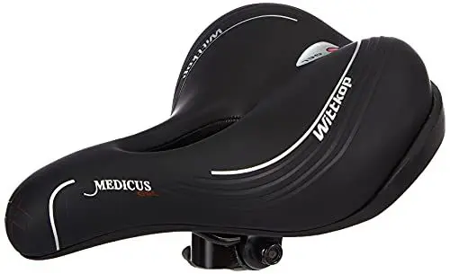 Produktbild: BÜCHEL WITTKOP Fahrradsattel mit innovativem 5 Zonen Medicus Konzept und orthopädischer Memory Foam Polsterung I bequemer Fahrrad Sattel für Damen & Herren I MTB, Trekking, City