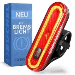 Produktbild: Büchel Fahrrad Rücklicht LED I Aufladbar I StVZO zugelassen I Rücklicht Fahrrad, Rücklicht Ebike, Fahrradlicht hinten, Fahrrad rücklicht led