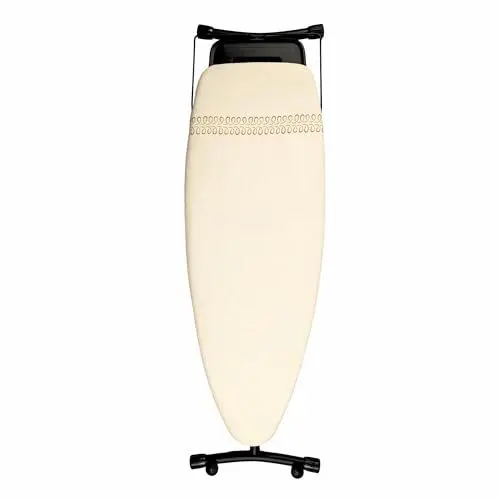 Produktbild: Bügeltisch StartBigVIP | Bügelfläche 130x47 cm | rutschfeste Beine | Bodenschutz | Leicht zu bewegende Räder | Gleitender Bügelhalter | Sehr stabil | Höhenverstellbar 98 cm