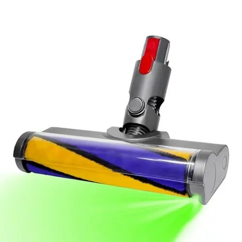 Produktbild: Bürste Ersatzteile mit Staubdetektionsfunktion kompatibel für Dyson Staubsauger V7, V8, V10, V11, V15, Ersatzbürste, Bodendüse, Zubehör, Quick Release-Bürste für Harte Böden