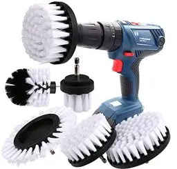 Produktbild: Bürstenaufsatz Bohrmaschine Set, Bürstenaufsatz Akkuschrauber 6 Stück Reinigungsbürste Felgenbürste Scrubber Reinigung Bürste Kit für Felgen, Badewanne, Fliesen, Küche, Auto, Sofa Ecken & Grill