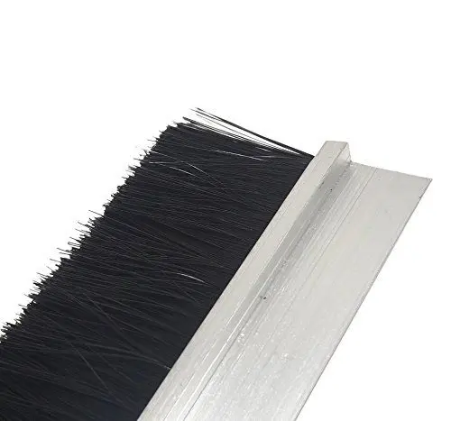 Produktbild: Kora Bürstendichtung 90cm Alu-h-Profil Zugluftstopper Fliegendichtung Rolladendichtung