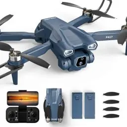 Produktbild: F417 Drohne mit Kamera 4K,135° Verstellbares Camera Drone mit Bürstenloser Motor,RC Faltbare FPV kinderDrohne,5GHz WiFi Übertragung Drones für Anfänger,Headless Mode,3D Flip,2 Batterien Lange Flugzeit
