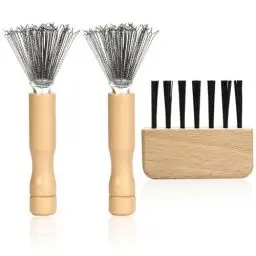 Produktbild: Bürstenreiniger, 3 Stück Mini Haarbürste Teppich Bürste Reiniger Metalldraht Haarbürstenreiniger Brush Cleaner Haarbürsten Reinigungsbürste für Kämmen Badematten Teppichen