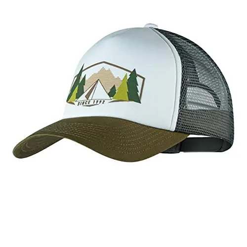 Produktbild: Buff Unisex White Darryl Trucker Cap, Blanc, Einheitsgröße EU