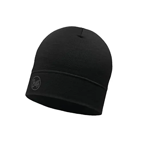 Produktbild: BUFF®| Mütze Merino Lightweight Männlich Weiblich Erwachsene Multifunktionaler Schal aus 100% Merinowolle, Wandern, Outdoor, Nachhaltig, Leicht, Schlanke Passform, Einheitsgröße, Noir