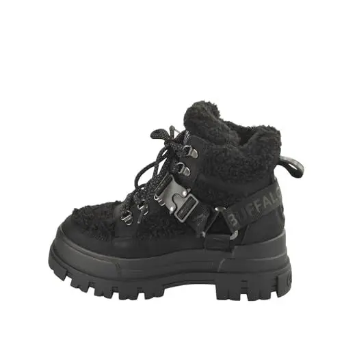 Produktbild: Buffalo Aspha COM Mid Warm Frauen Sneaker high schwarz EU40 Kunstleder Streetwear
