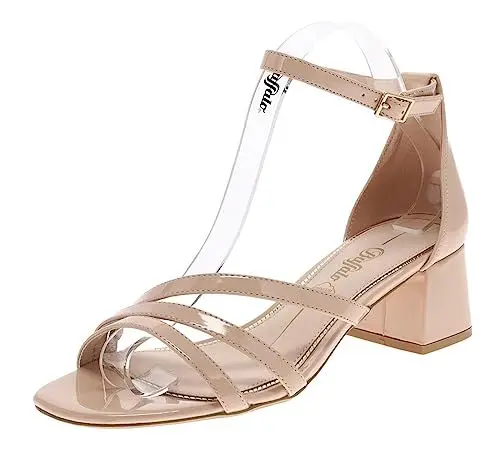 Produktbild: Buffalo Damen Sandale Lilly Grace Offene Schuhe Riemchensandale Beige 39 EU