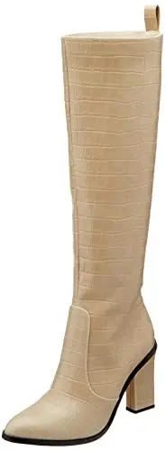 Produktbild: Buffalo Damen Shirly Mode-Stiefel, Croco Cream, 37 EU