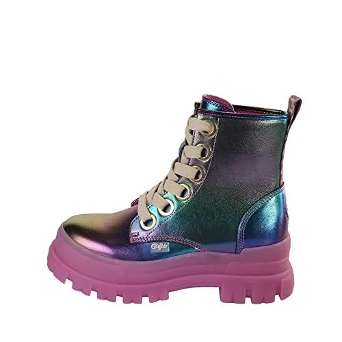 Produktbild: Buffalo Damenstiefel Aspha Lace Up Hi 37 EU Multicolored Keilabsatz Runde Form Lässig Casual
