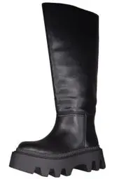 Produktbild: Buffalo Flora Boot - Vegan Nappa - Schwarz Kunstleder 39 EU