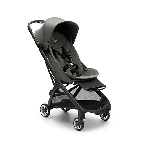 Produktbild: Bugaboo Butterfly ultrakompakter Reise-Kinderwagen, klein & leicht, einhändig faltbar und einfach zu lenken, ergonomischer City-Buggy für Babys ab 6 Monaten, mit viel Stauraum, Forest Green
