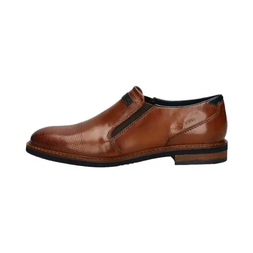 Produktbild: bugatti Herren Slipper, Männer Slip on, Wechselfußbett,Slides,Schlupfschuhe,schluepfschuhe,Loafer,College Schuhe,elegant,Cognac (6300),46 EU / 11 UK