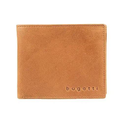 Produktbild: bugatti Volo Geldbeutel Männer Leder - Geldbörse Herren Cognac - Portmonaise Portemonnaie Portmonee Brieftasche Wallet Ledergeldbeutel