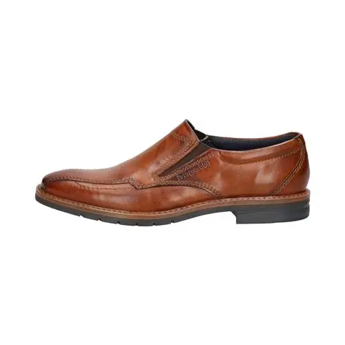 Produktbild: bugatti Derbyschuhe Business Halbschuh Händische Two-Tone-Finish Leder Anzugschuhe mit Bequemen Passform, Cognac, 43 EU