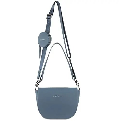 Produktbild: bugatti Almata Schultertasche für Damen, edle Umhängetasche in blau