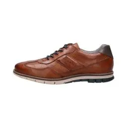 Produktbild: bugatti Herren Sneaker, Männer Schnürer, Wechselfußbett,schnürschuhe,Halbschuhe,Freizeitschuhe,Schnuerschuhe,Schnuerer,Cognac (6300),44 EU / 9 UK