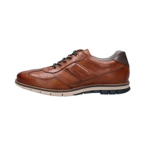Produktbild: bugatti Herren Sneaker, Männer Schnürer, Wechselfußbett,schnürschuhe,Halbschuhe,Freizeitschuhe,Schnuerschuhe,Schnuerer,Cognac (6300),44 EU / 9 UK