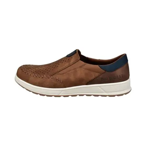 Produktbild: bugatti Casual Slip-On Sneaker, Slipper mit Gummizug und Logo, Cognac, 42 EU