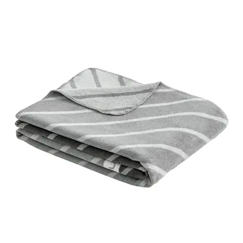 Produktbild: bugatti Decke 150x200 cm - Baumwollmix, Made in Germany, warm & waschbar, Kuscheldecke grau dunkelgrau sportlich